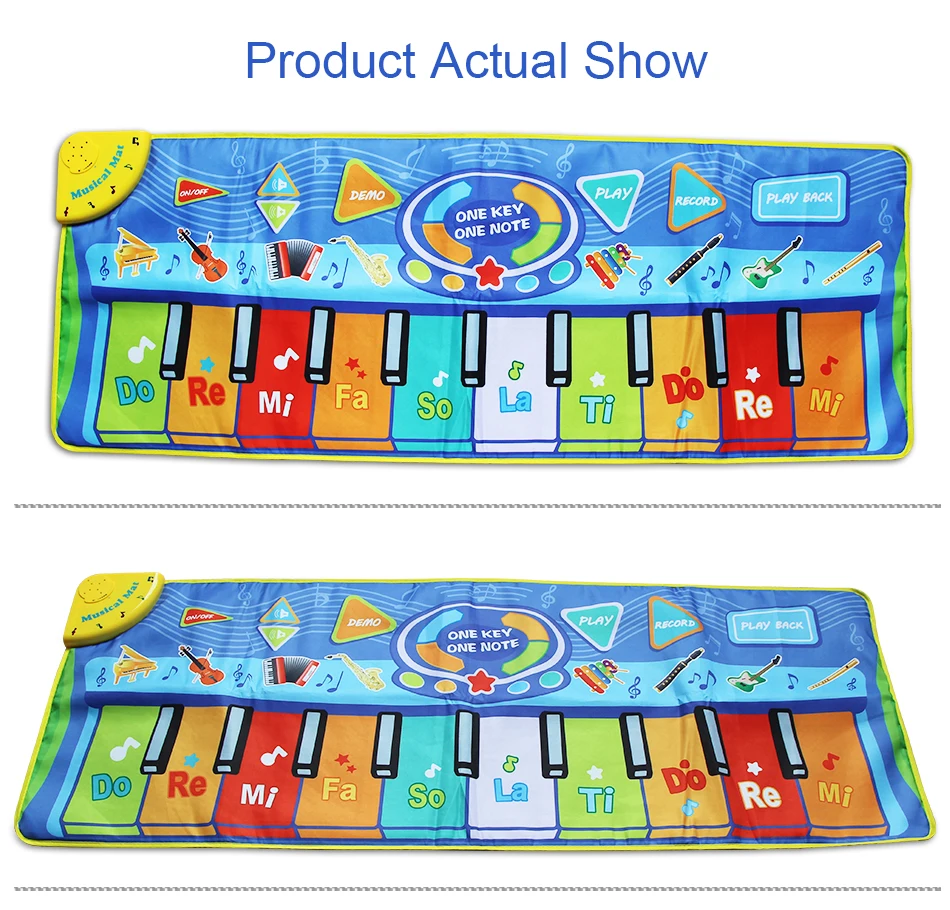 130*48 см музыкальный игровой коврик и инструменты звук игровой коврик развитие интеллекта музыкальные игрушки развивающие игрушки для детей
