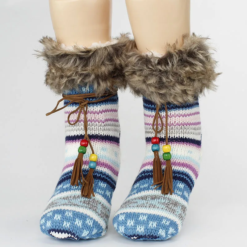 Высокое Качество Зимние рождественские носки Взрослые носки-тапочки утолщенные женские нескользящие термостойкие носки с героями мультфильмов в подарок вязаные шерстяные носки