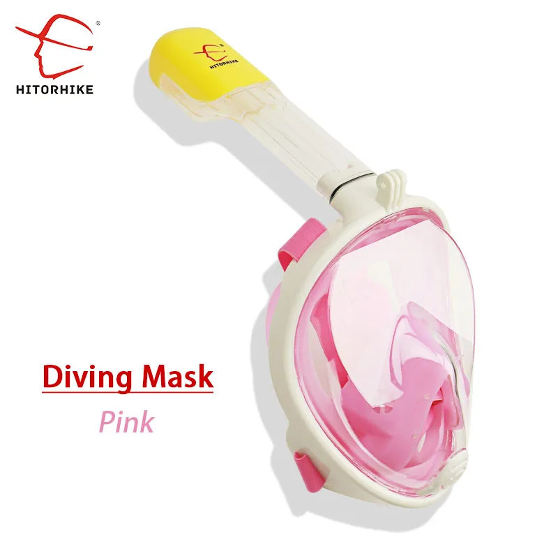 

Diving Masks Anti-fog Top Dry scuba Snorkeling Mask Adults Kids Full Face Swimming Training Mask Water-resistant 180-Degree