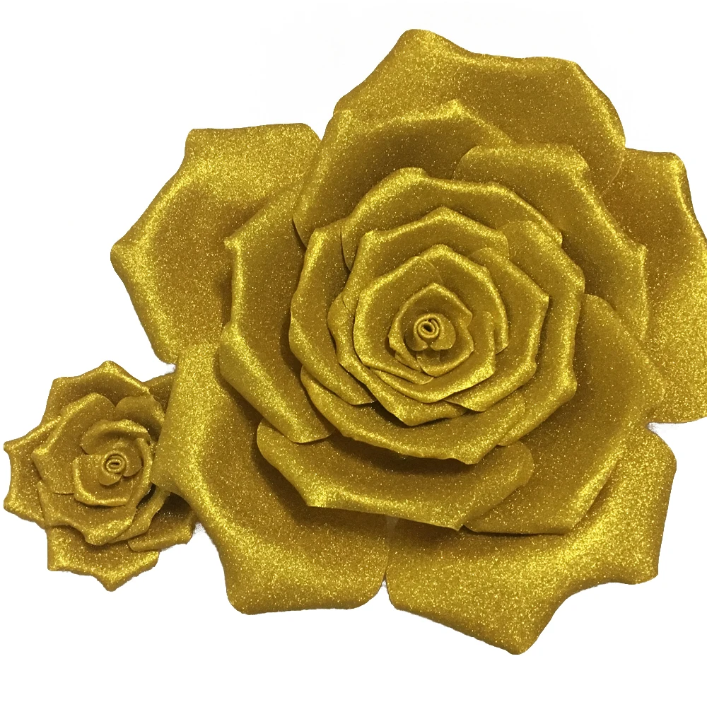 

Giant Glitter Foam Flower For Wedding Big Event Party Wedding Backdrop Flower Wall Decoration