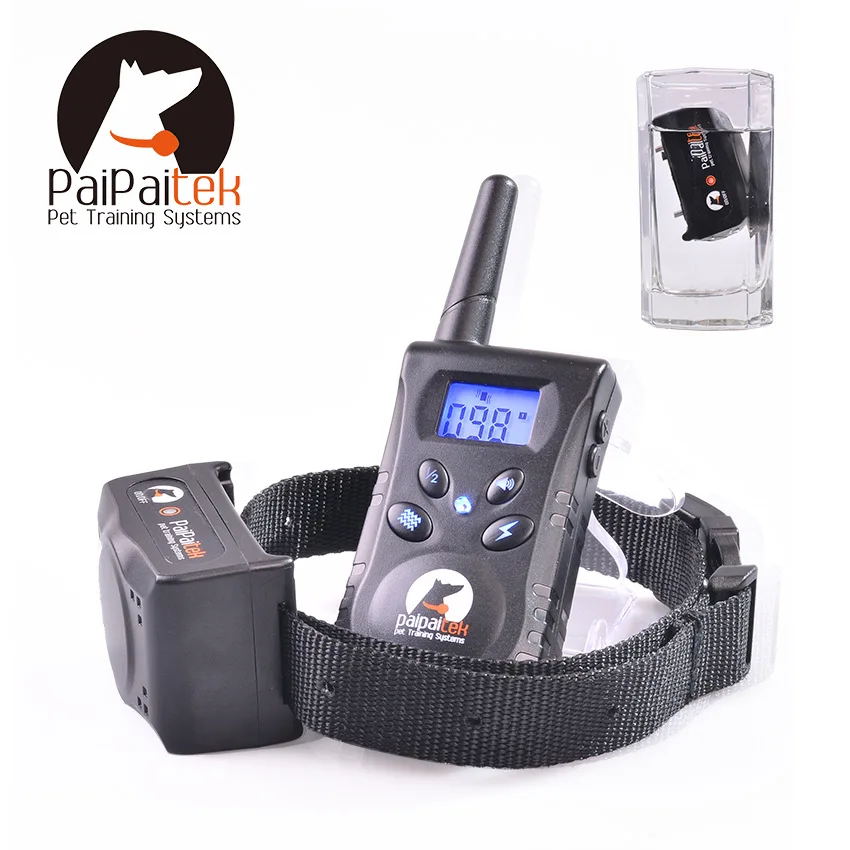 Rechargable Blue Screen 500M Remote Vibration Static Pet Dog Training