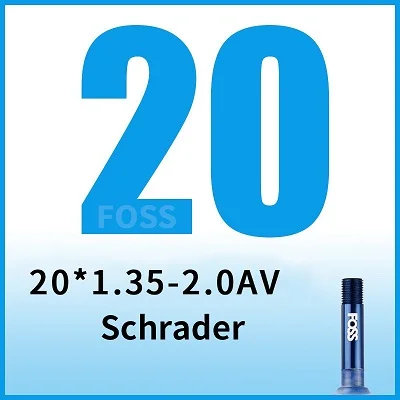 16/18/20/24/26/27,5/700C/29 труба MTB велосипеда внутренняя труба шоссейная велосипедная шина Schrader/Presta TPR резиновая велосипедная трубка части велосипеда Тайвань - Цвет: 20 -1.35 - 2.0 AV