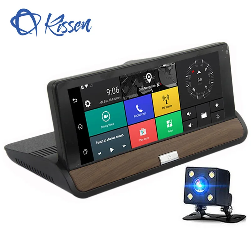 

7" IPS 3G Wifi Car DVR Dash Camera Android 5.0 GPS Navigation Digital Video Recorder Bluetooth Dual Lens Dash cam Full HD 1080P