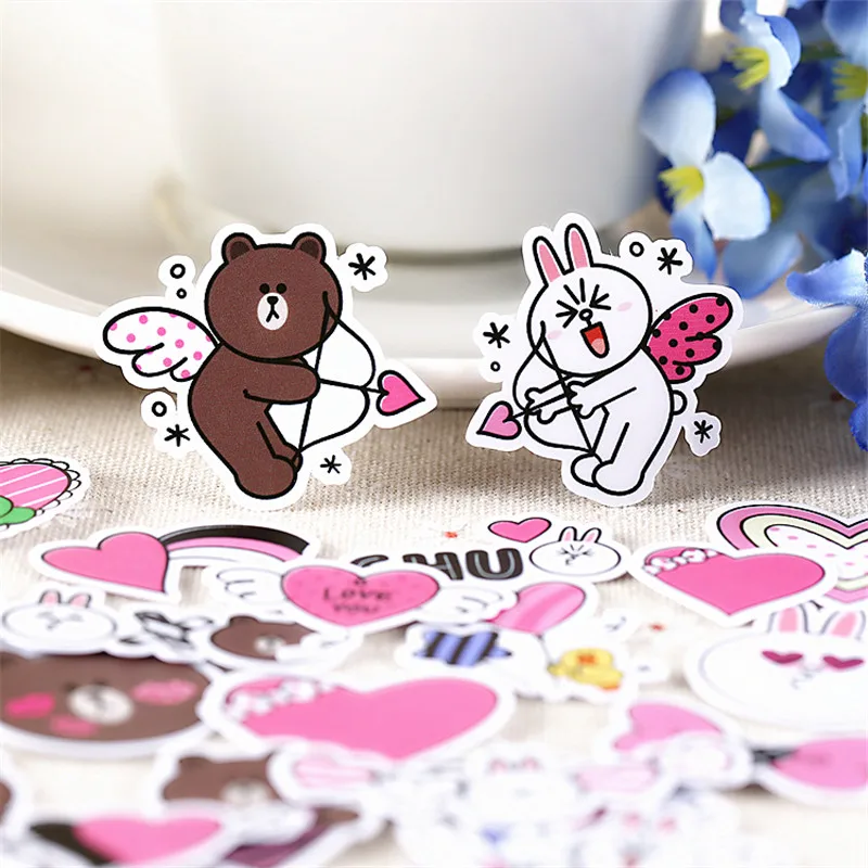 35 шт. клейкие стикеры nime naughty angel bear для рукоделия и скрапбукинга детские игрушки