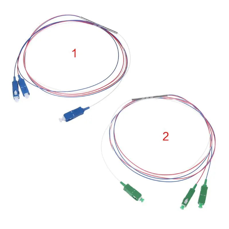 

1x2 APC/UPC Optic Fiber Splitter Mini Steel Tube Bundle Connector FBT Grade