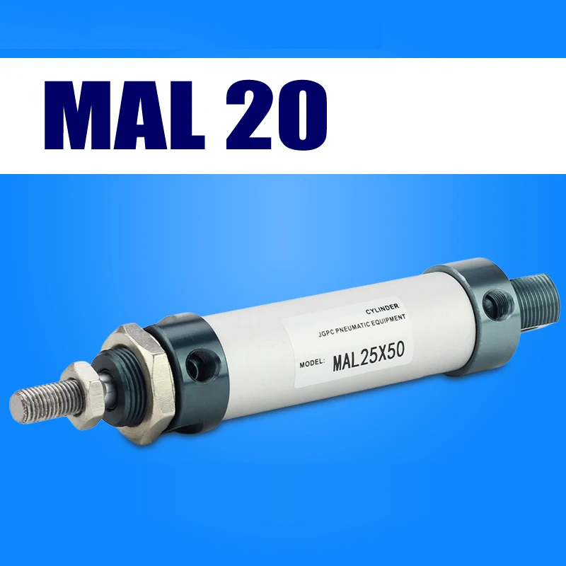 Othmro Pneumatic Air Cylinder MAL25 x 500 25mm Bore 500mm Stroke Double Acting Mini Aluminum AlloyDurable Othmro Pneumatic Air Cylinder MAL25 x 500 25mm Bore 500mm Stroke Double Acting Mini Aluminum AlloyDurable