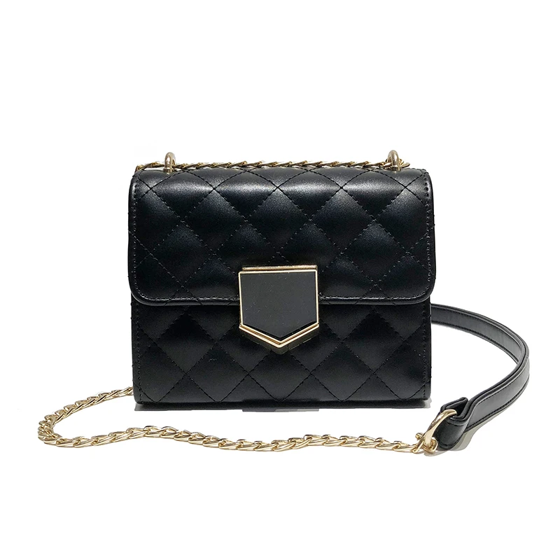

The new billetera mujer pochette Soft small square pochette Single chain handbags