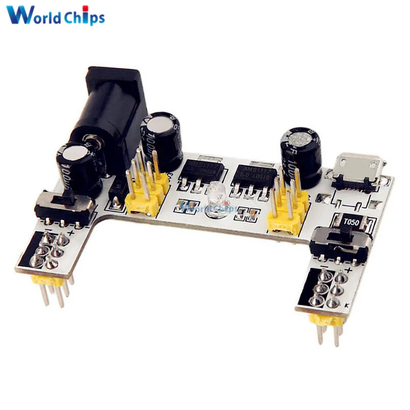

MB102 DC 7-12V Micro USB Interface Breadboard Power Supply Module MB-102 Module 2 Channel Board For Arduino