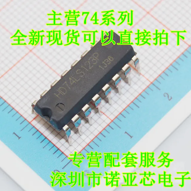Cheap 50PCS/LOT 74LS123 HD74LS123P DIP-16  Logic ic chip