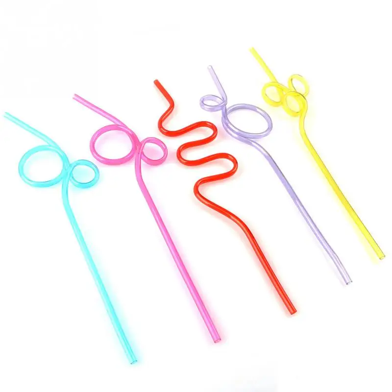 10PCS Reusable Hard Plastic Drinking Straw For Holiday Wedding Birthday