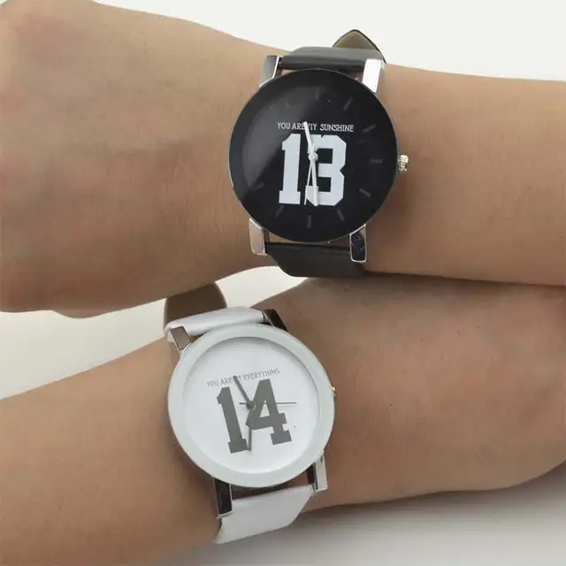 2017 Hot SeLL New Men Women Couple Watch Lover Numeral Dial Faux Leather Strap Q 2017 Hot SeLL New Men Women Couple Watch Lover Numeral Dial Faux Leather Strap Q