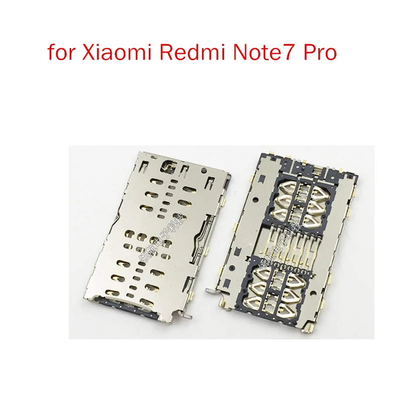 

for Xiaomi Redmi Note 7 Pro Card Reader SIM SD Card Slot Connector Socket Holder Tray Reader Replacement Repair Spare Parts