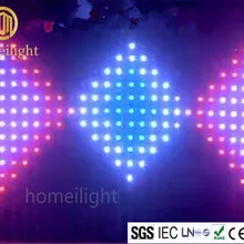 P18CM 2*3 м гибкий светодиодный Шторы светодиодный видео ткань для оформления сцены