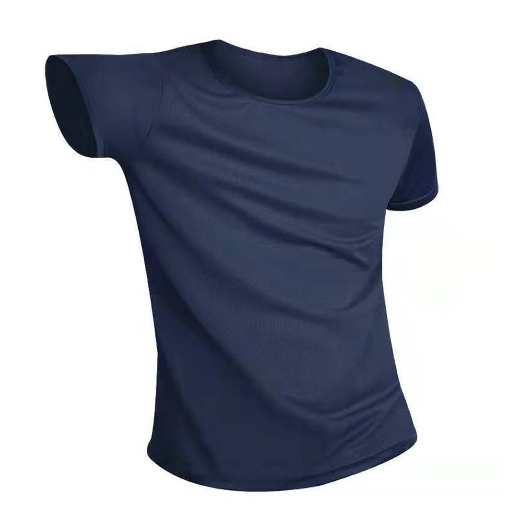 Дышащая мужская футболка с защитой от загрязнений, креативные гидрофобные водонепроницаемые быстросохнущие футболки с короткими рукавами - Цвет: Синий