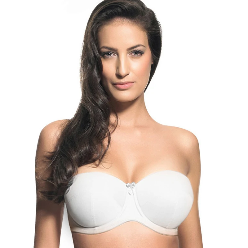 Custom style Coverage Lightly Padded Multiway Strapless Demi Bra bridal bra34 36 38 40 42 C D DD