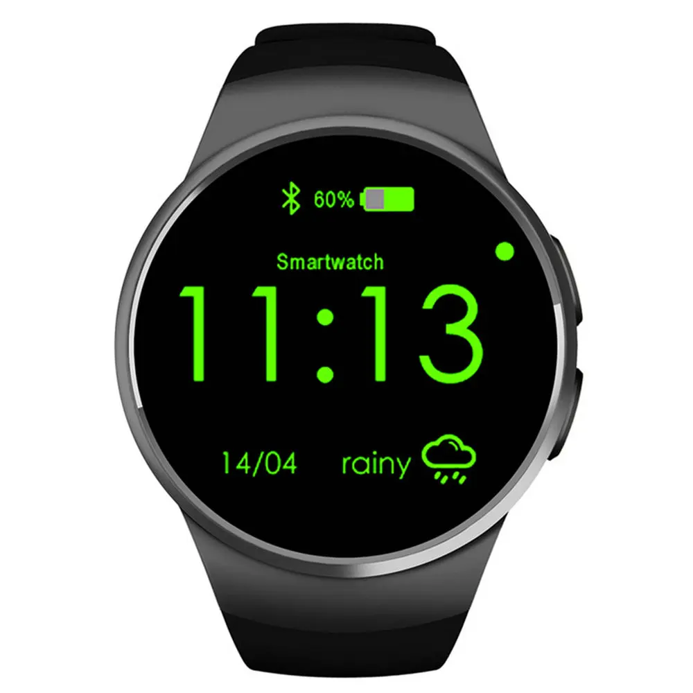 Beseneur KW18 Bluetooth Смарт часы полный экран Поддержка SIM карты памяти Smartwatch сердечного ритма для Android IOS Телефон huawei xiaomi