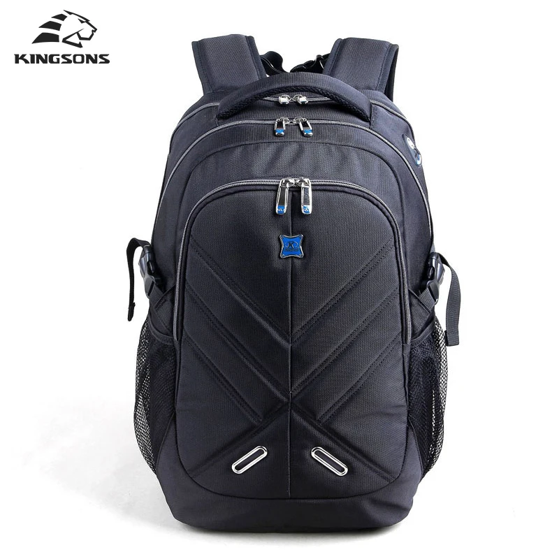 

Kingsons Shockproof Air Cell Cushioning Laptop Backpack Men 15.6 inch Black Business Double Shoulder Bag Travel School Bag 2017