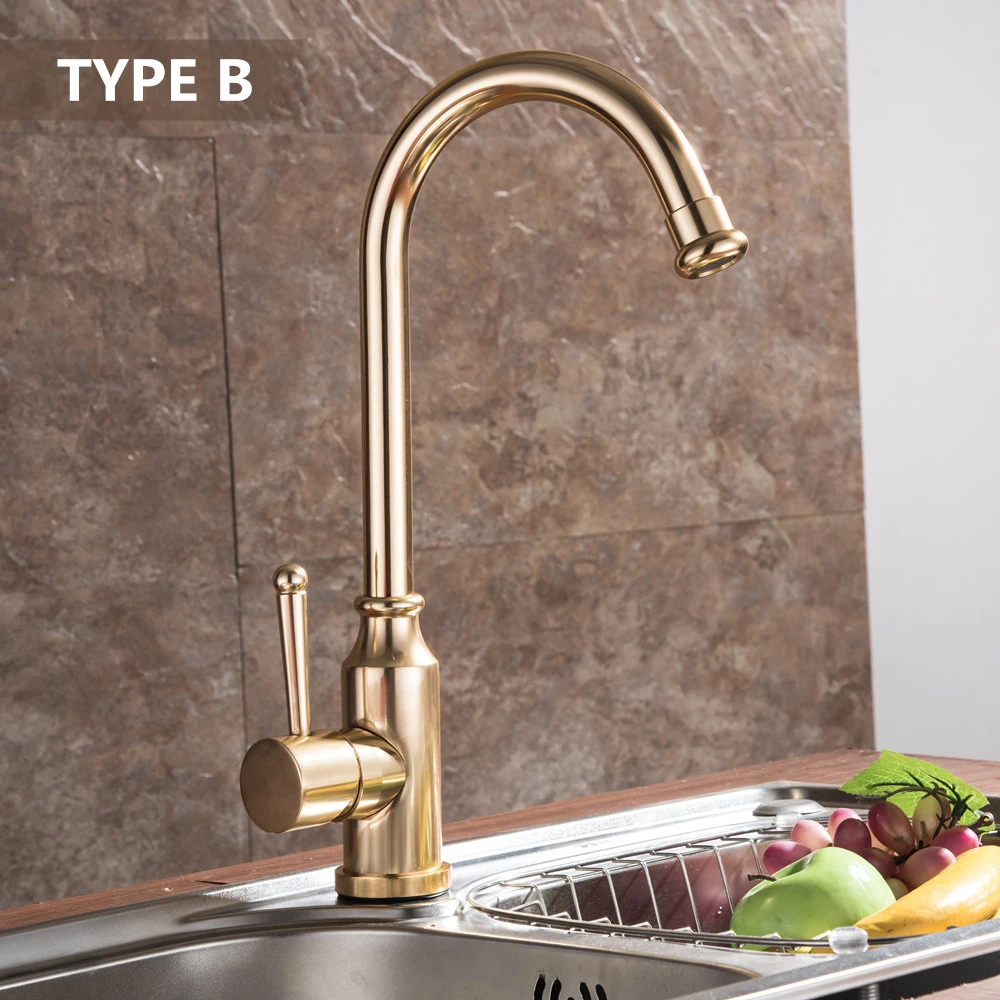 Mixer Hot And Cold Water Classic Kitchen Sink Faucet Space Aluminum Brushed Process Swivel Basin Faucet 360 Degree Rotation Mci3