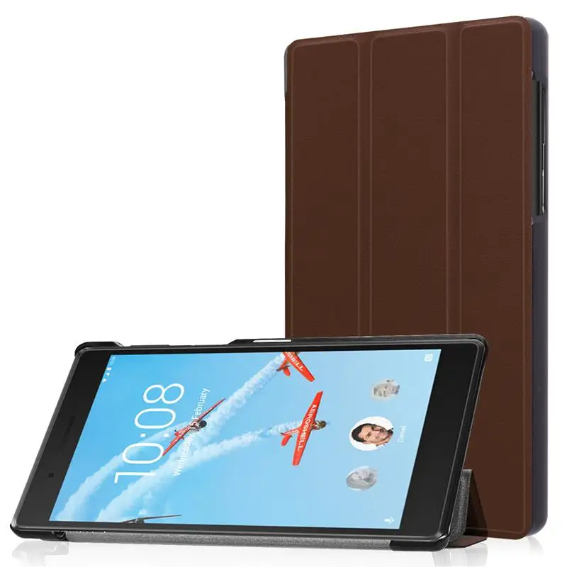 Чехол для Lenovo Tab 4 7 &quotTB-7504F/N/X задняя крышка откидная подставка тонкий защитный