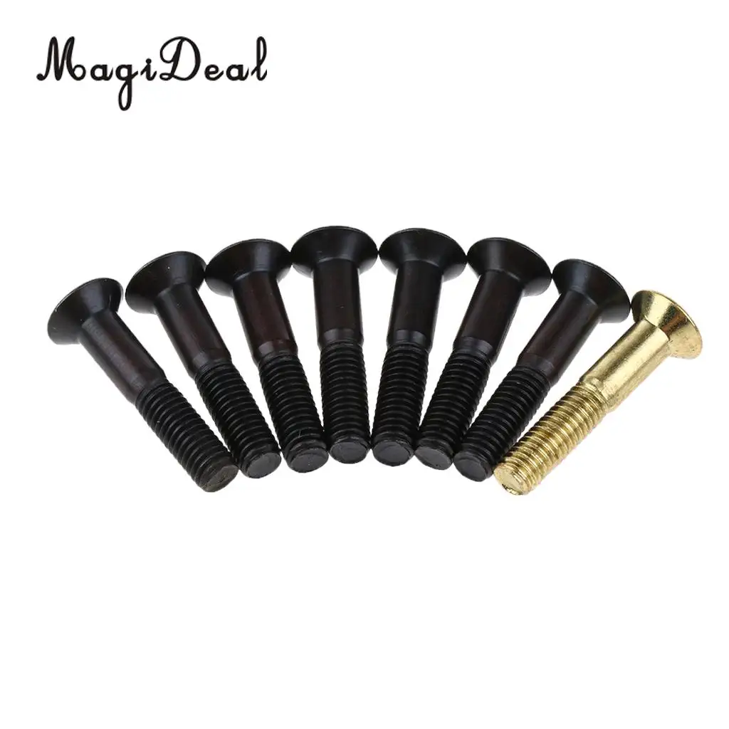 MagiDeal 8pcs Replacement Skateboard Truck Hardware Set Longboard Screws Bolts with Wrench