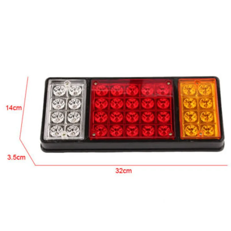 Mayitr 12 в 36 светодиодный задний светильник для автомобиля, грузовика, стоп-сигнал, индикаторная лампа для прицепа, караван, задний внешний светильник, янтарный, красный, белый