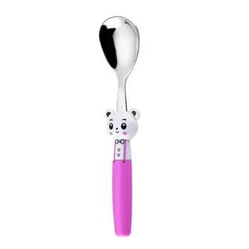 

Cute Cartoon Spoon Fork Baby Tableware Kids Children Training Eating Spoons Forks Set Gift 304 Stainless Steel