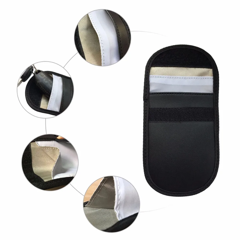Nosii 2 шт. Автомобильный ключ rfid сигнал блокирующий чехол сумка Защита от кражи