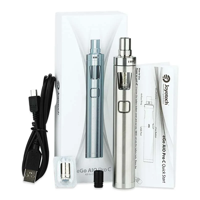 Online Kit de iniciación Joyetech ego AIO Pro C Original con capacidad de tanque de 4ml todo en uno juego de cigarrillos electrónicos NO 18650 batería