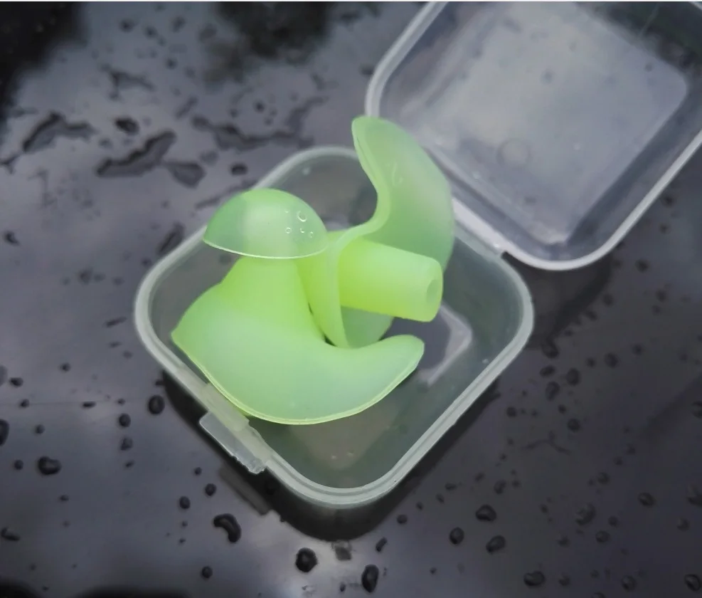 Green 1 пара мягких ушных затычек для плавания ming силиконовые водонепроницаемые пылезащитные беруши для дайвинга водные виды спорта плавание для плавания ming анти-шумовые аксессуары - Цвет: Green
