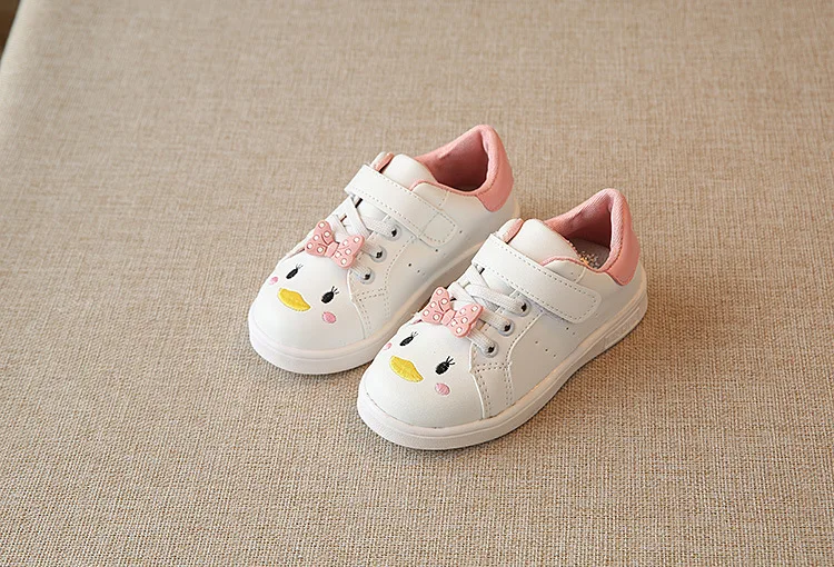 Spring Models Children Sneakers Casual Kids Shoes Baby Bow Cartton Girls Flats Fashion Single Shoes Student Fashion Sneaker