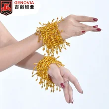 1 пара танец живота бусы, сделанные своими руками кабель-браслет на запястье с эластичной резинкой