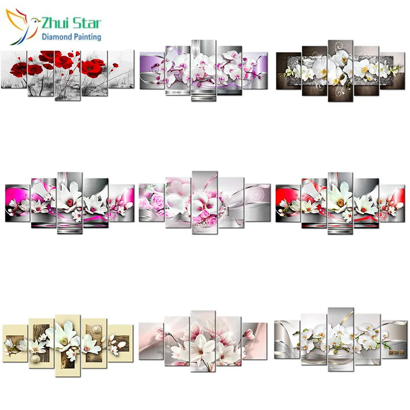 Zhui star 5d diy Diamond embroidery flower diamond painting Cross