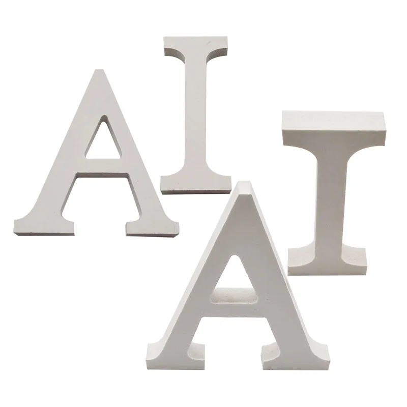 1 шт. 10 см 3D белые деревянные буквы свободно стоящие деревянные изделия Алфавит для свадебной вечеринки на день рождения DIY ремесло поставки персональное имя дизайн 75