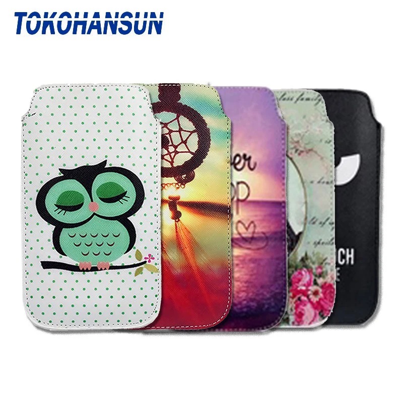 

TOKOHANSUN Case Cover For Sharp Aquos S2 L2 Ever SH-02J ea D10 C10 Android One S5 PU Leather Pouch Universal Phone Bag