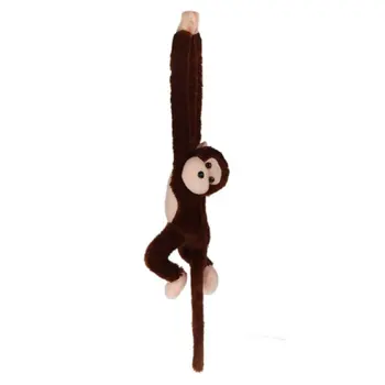

FBIL-Cute Screech Gibbon Monkey Plush Doll Toy Sound Children Christmas Gift (coffee)