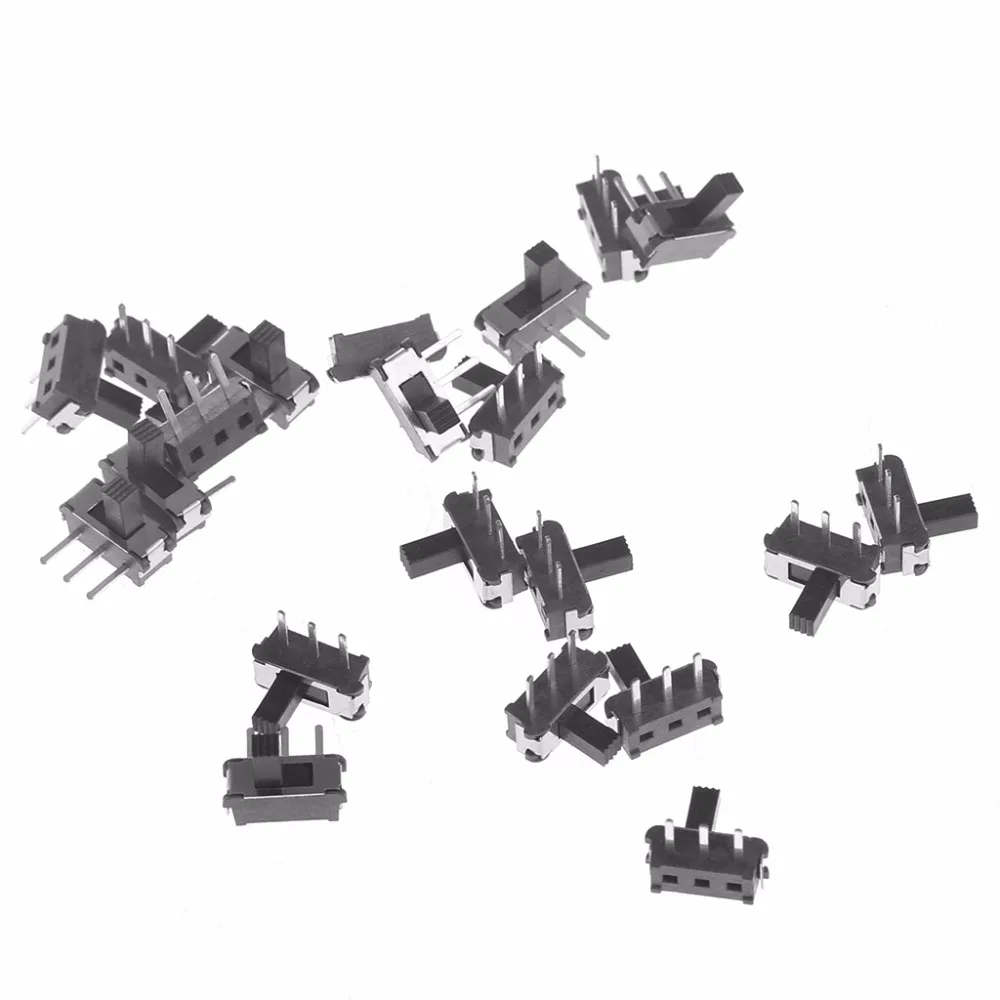 20 шт./компл. Новые 3-Pin SPDT 1P2T микро ползунковый Переключатель запирающий переключатель раздвижная ручка 4 мм-L060 Лидер продаж