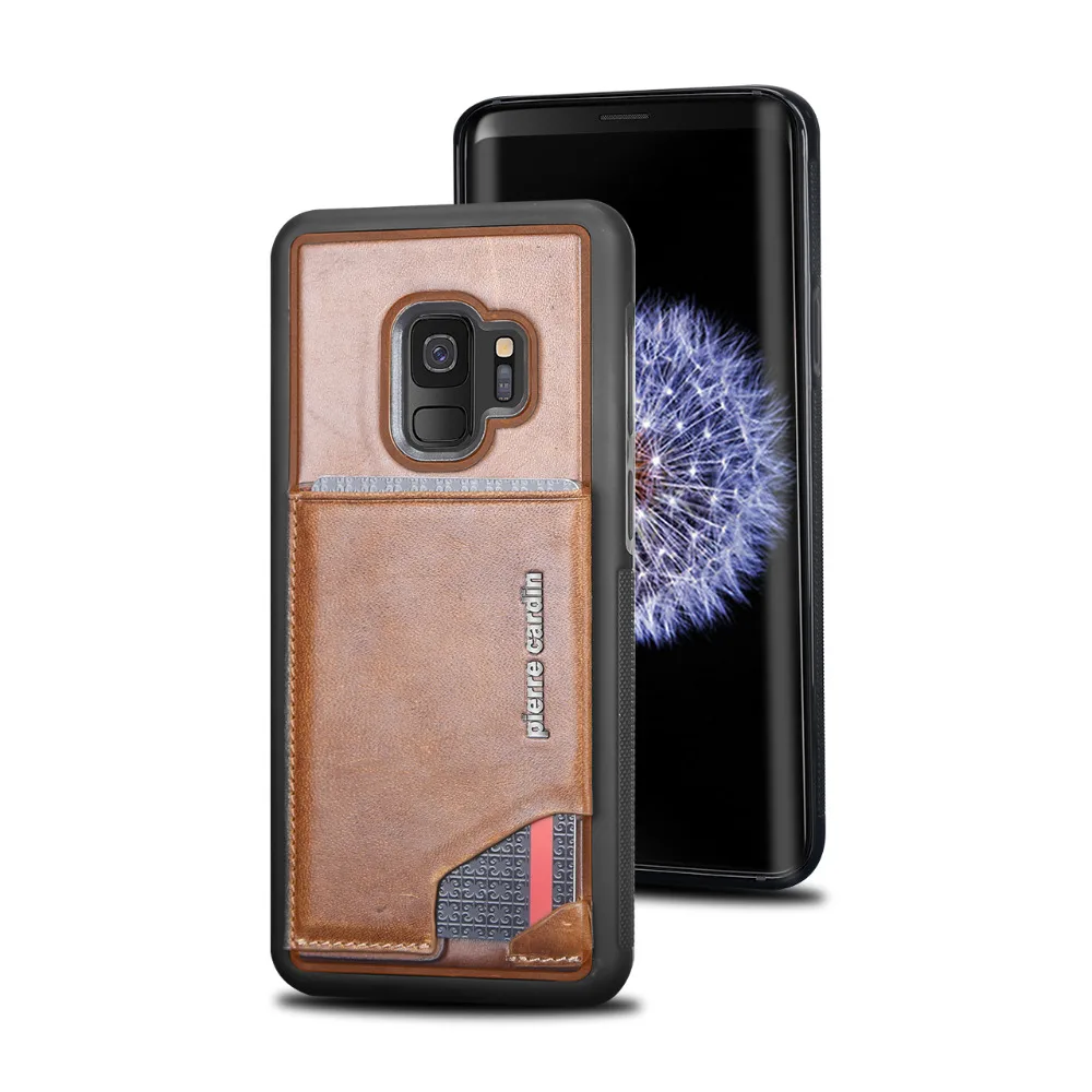 Для Samsung S9/S9 Plus чехол для телефона Pierre Cardin из натуральной кожи тонкий держатель