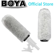 BOYA BY-P240 пушистый открытый интервью лобовое стекло муфта для дробовика конденсатор микрофоны