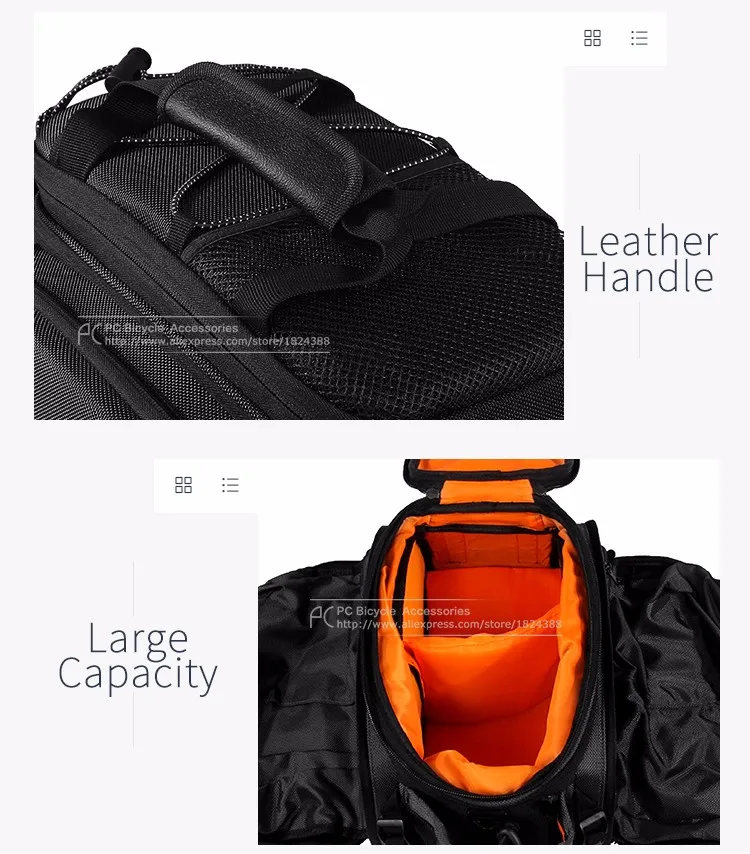 Clearance CBR Bicycle Bag Bike Rear Seat Trunk Waterproof Bag Handbag Rear Bike Panniers Mountain Bike Outdoor Cycling Travel Package 1