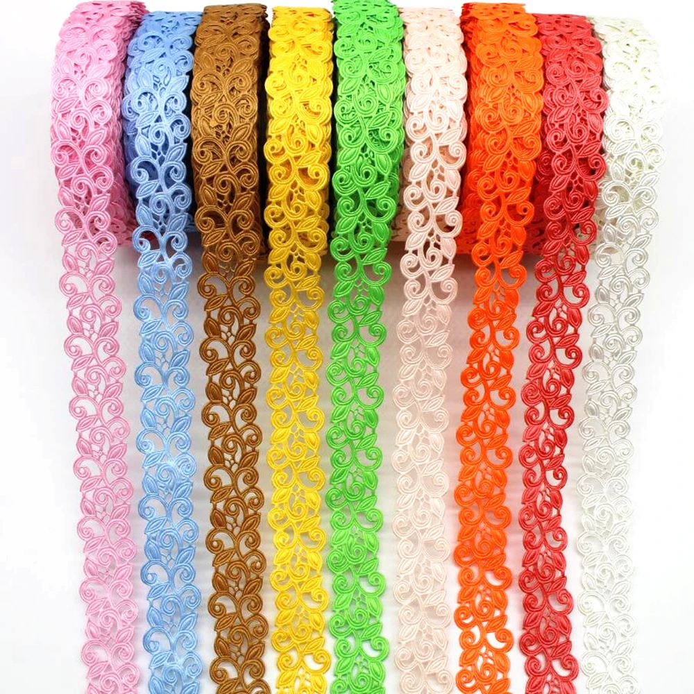 Ribbon Decoration Ribbon Supplies Fabric Craft Supplies 25MM Hollow Ribbon Edge 5 Yards 10 Yards 20 Hair Bows DIY Crafts Handmade Accessories Home Decoration