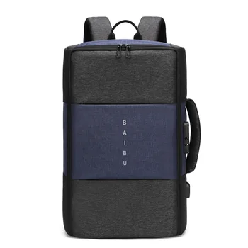 

BAIBU 2019 New usb Backpacks Men Password Lock Laptop Backpack Fashion Design Backpack Casual Mochila Casual Travel Bag