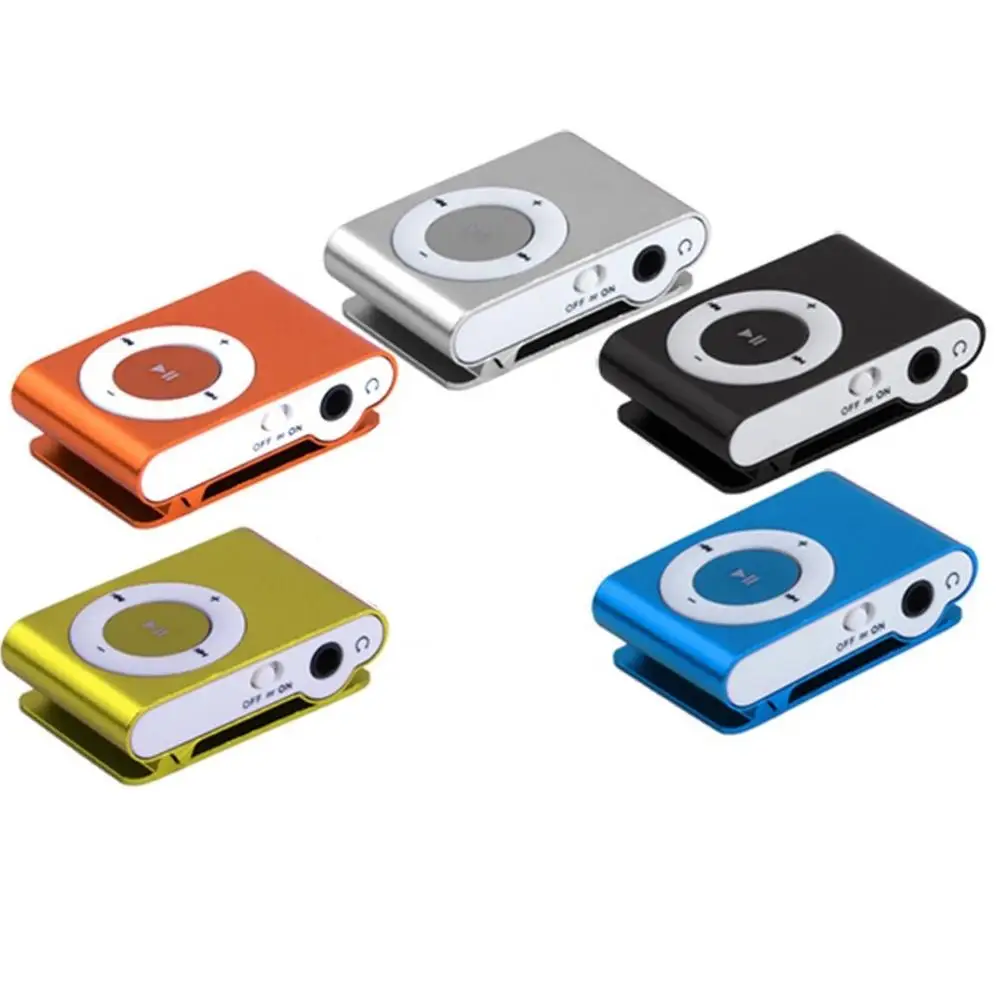 Портативный музыкальный MP3 плеер Gdlyl с мини зажимом многоцветный mp3 слотом для Micro