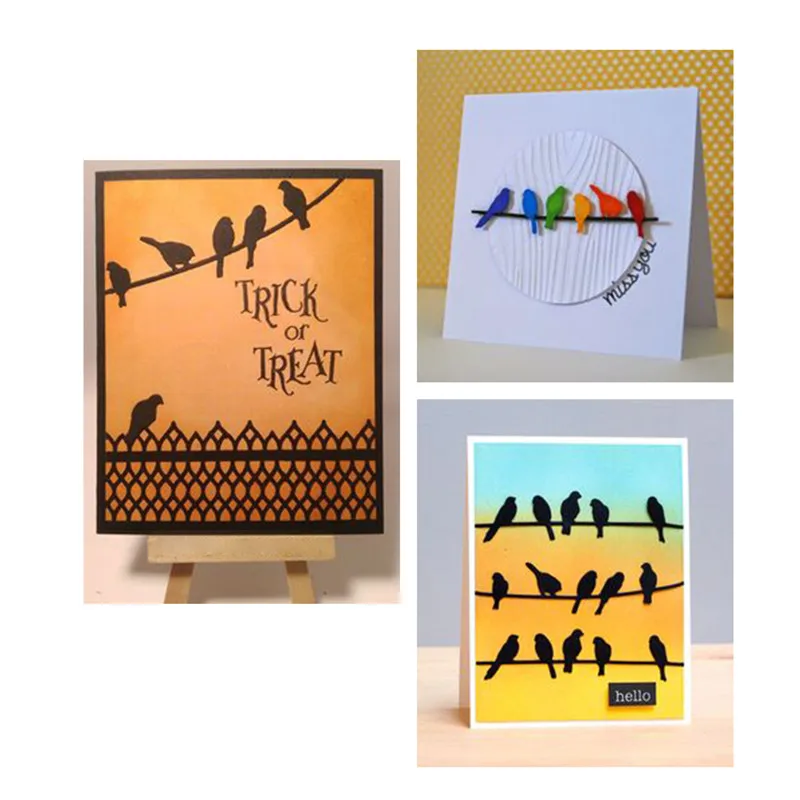 

Eastshape Wires Birds Element Metal Cutting Dies for Animal Dies Scrapbooking for Card Making Embossing Cuts Craft Dies