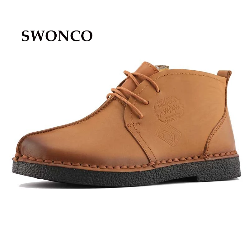 High Quality Women Retro Ankle Boots Handmade Flat Boots Real Genuine Leather Zip Shoes Rubber Sole Women Shoes