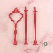 Металлический 3-х ярусный торт подставка стержень подставка для тортов подставка для торта Горячая Цвета Стиль