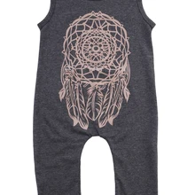 Летний комбинезон без рукавов для новорожденных девочек серые детские комбинезоны без рукавов Infantil Bebes детские комбинезоны