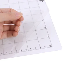 Replacement Cutting Mat Transparent Adhesive Mat With Measuring Grid 12 X 12 Inch Cutting Mat For Silhouette Plotter Machine