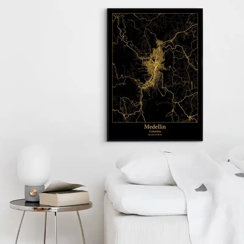 medellin colombia mapa de oro de la