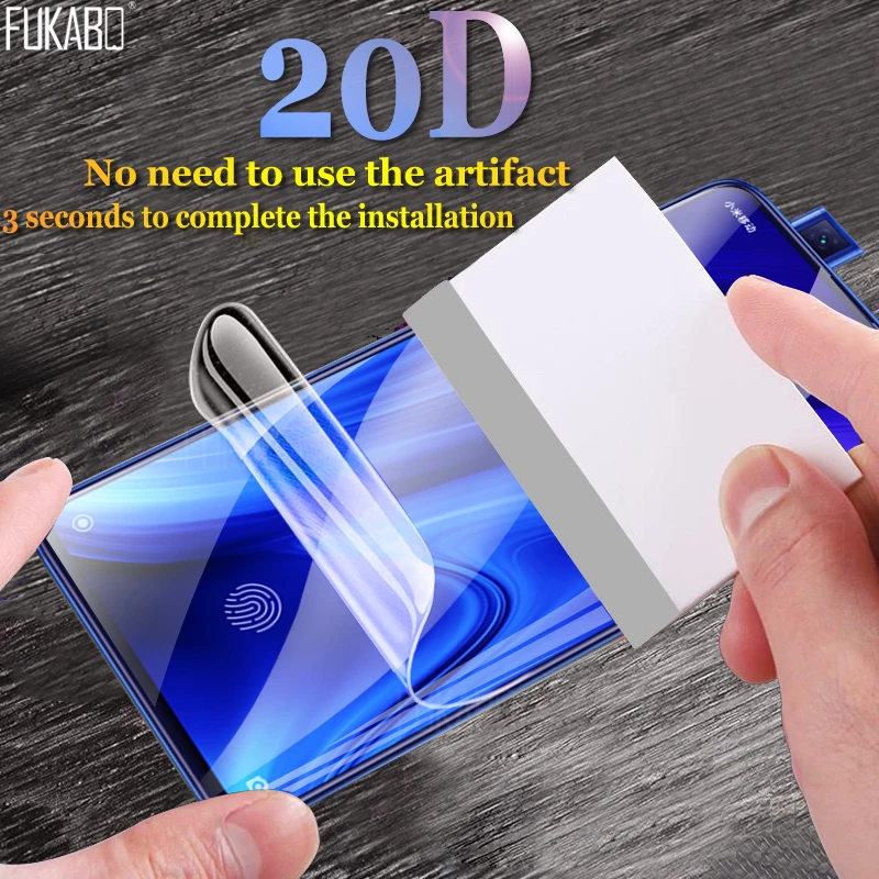 

20D Hydrogel Film Screen Protector For Xiaomi Redmi K20 Pro Redmi Note 7 5 6 Pro 6A S2 GO Protective film Redmi 7 7A Not glass