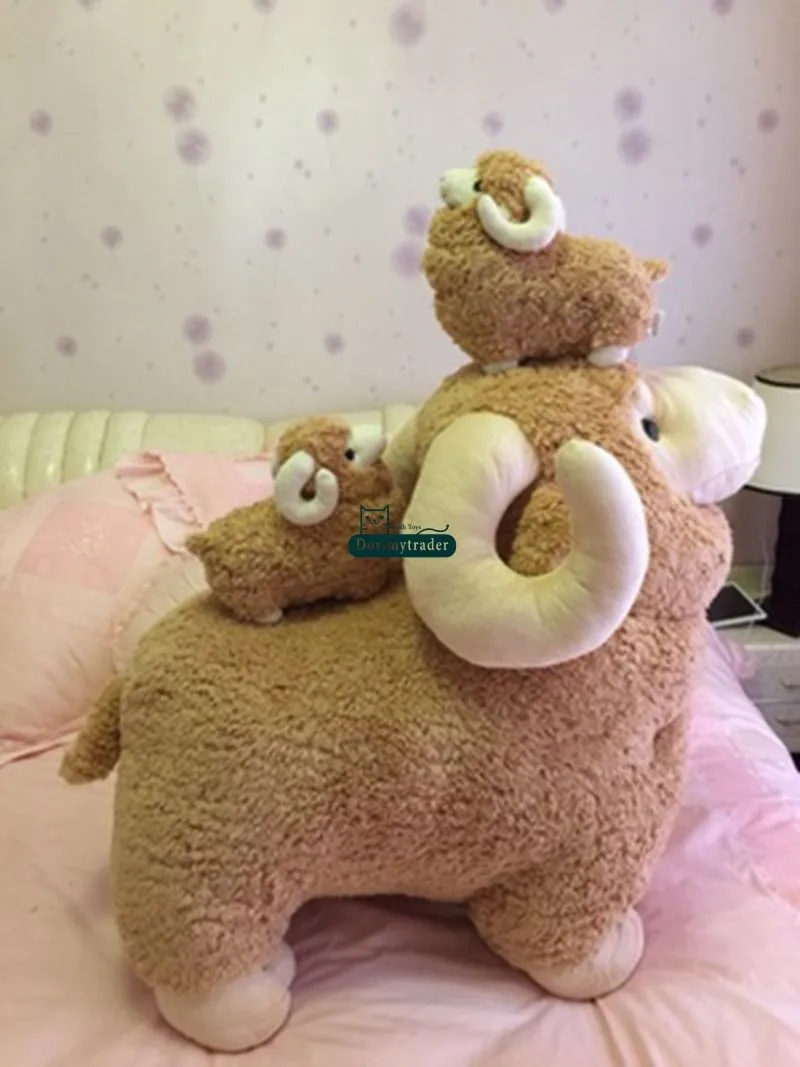 Dorimytrader 90cm Huge Plush Animal Sheep Stuffed Toy 35`` Giant Soft Juguetes Goat Plush Doll Pillow Baby Gift DY61288 (8)_1